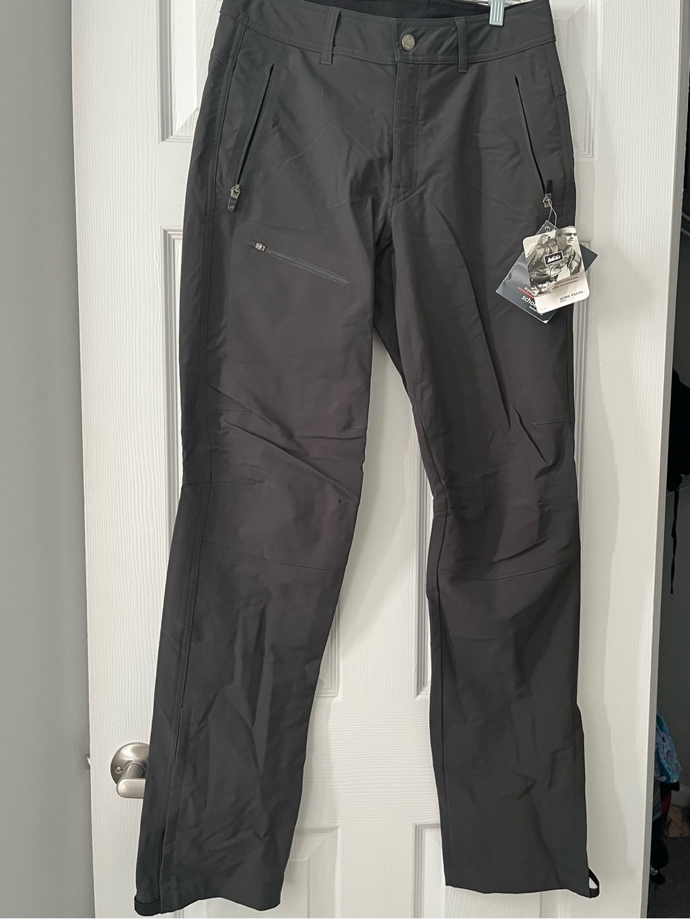 REI Men's Black Cargo Softshell Pants